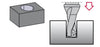 0.844" Drill Insert with 3.609" Cutting Length, OAL = 5.843", Maximum Depth = 2.532"