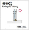 1.25" ENDMILL CUTTER, POSITIVE 90° EXACT ANGLE, 2" RELIEF LENGTH, 6" OAL, WITH 3 POCKETS
