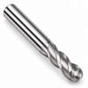 3-flute ball nose HSS finishing end mill, bright uncoated, HTC Mfg.