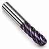 6-flute ball nose HSS finishing end mill, TiAlN coated, HTC Mfg.