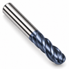 4-flute ball nose HSS finishing end mill, TiCN coated, HTC Mfg.