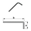 Canela 5124 hex key wrench - dimensions diagram from the Canela spare-parts catalog, page I18