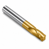 5mm End Mill Standard Length. Single End Square. Shank OD 6mm Flute Length 16mm OAL 50mm - 2 Flutes - TiN Coat — HTC Mfg.