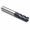 7mm End Mill Standard Length. Single End Square. Shank OD 8mm Flute Length 19mm OAL 63mm - 4 Flutes - TiCN Coat — HTC Mfg.