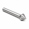 Solid Carbide Chatterless Countersinks - 3 Flute - 60 Deg - 7/8 X 1/2 X 3 — HTC Mfg.