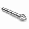 Solid Carbide Chatterless Countersinks - 6 Flute - 100 Deg - 1 X 1/2 X 3 — HTC Mfg.