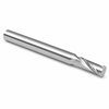1/8" OD x 1/8" Shank OD x 1/2" LOC x 1-1/2" OAL 2-Flute SE Solid Carbide End Mill Square End .120" Corner Radius Standard Length Bright (Uncoated) — HTC Mfg.