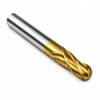 Metric End Mills-Standard Length-Single End Ball-TiN-3 FLute - 9.5MM X 10MM X 22MM X 70MM — HTC Mfg.