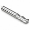 1-3/16" OD x 1-1/4" Shank OD x 1-1/2" LOC x 4" OAL 3-Flute SE Solid Carbide End Mill Square End Standard Length Bright (Uncoated) — HTC Mfg.