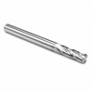 3/8" OD x 3/8" Shank OD x 1-1/2" LOC x 6" OAL 4-Flute SE Solid Carbide End Mill Square End .093" Corner Radius Standard Length Bright (Uncoated) — HTC Mfg.