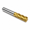 1/2" OD x 1/2" Shank OD x 1-1/4" LOC x 3" OAL 4-Flute SE Solid Carbide End Mill Square End Standard Length TiN — HTC Mfg.