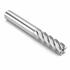 2" OD x 2" Shank OD x 4" LOC x 7-3/4" OAL 6-Flute SE Cobalt HSS Finishing End Mill 30° H NC SQ Standard Positive-Lock Bright Finish (Uncoated) — HTC Mfg.