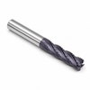 1/2" OD x 1/2" Shank OD x 1-1/4" LOC x 3-1/4" OAL 4-Flute SE Cobalt HSS Truncated Roughing End Mill 30° H NC SQ Regular TiAlN-HC — HTC Mfg.