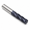 1" OD x 1" Shank OD x 6" LOC x 8-1/2" OAL 5-Flute SE Cobalt HSS Truncated Roughing End Mill 30° H NC SQ Extra-Long TiCN-PG — HTC Mfg.