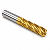 1-1/4" OD x 1-1/4" Shank OD x 3" LOC x 5-1/2" OAL 6-Flute SE Cobalt HSS Truncated Roughing End Mill 30° H NC SQ Medium TiN-V — HTC Mfg.