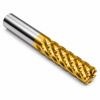 2" OD x 1-1/4" Shank OD x 2" LOC x 4-1/2" OAL 8-Flute SE Cobalt HSS Truncated Roughing End Mill 30° H NC SQ Regular TiN-V — HTC Mfg.