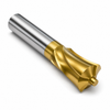 2-1/4" Cutter OD x 1" Shank OD x 3/4" Radius x 4-5/16" OAL 4-Flute SE HSS Corner Rounding Cutter TiN-V — HTC Mfg.
