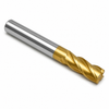3/32" OD x 3/8" Shank OD x 5/16" LOC x 3-1/16" OAL 3-Flute DE HSS Finishing End Mill 30° H CC SQ Regular TiN-V — HTC Mfg.
