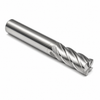 9/16" OD x 1/2" Shank OD x 2" LOC x 4" OAL 4-Flute SE HSS Finishing End Mill 30° H NC SQ Long Bright (Uncoated) — HTC Mfg.