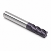 1/2" OD x 1/2" Shank OD x 1-1/4" LOC x 6" OAL 4-Flute SE HSS Finishing End Mill 30° H BN Extra-Long Long Reach TiAlN-HC — HTC Mfg.