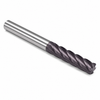 2-1/2" OD x 2-1/2" Shank OD x 4" LOC x 8" OAL 6-Flute SE HSS Finishing End Mill 30° H NC SQ Standard Positive-Lock TiAlN-HC — HTC Mfg.