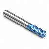 25/32" End Mill Single End Square. Flute Length 1-1/2" - OAL 4" - 4 Flutes Sky Coat — HTC Mfg.