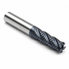 9/32" OD x 5/16" Shank OD x 3/4" LOC x 2-1/2" OAL 4-Flute SE Solid Carbide Turbo Mill Roughing End Mill Square End TiCN — HTC Mfg.