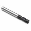 1/8" End Mill Single End Square. Corner Radius .030" - Shank OD 1/8'' Flute Length 1/2" OAL 1-1/2" - 2 Flutes - AlTiN Coated — HTC Mfg.