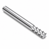 3/4" OD x 3/4" Shank OD x 3" LOC x 6" OAL 5-Flute SE Solid Carbide Multi-Flute Tough Mill Square End 45° Helix CC Bright (Uncoated) — HTC Mfg.