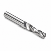 #19 (0.166") OD x 0.166" Shank OD x 1-/16" LOC x 2-1/8" OAL 2-Flute Solid Carbide Screw-Machine-Length Drill 135° Split Point Bright Finish (Uncoated) — HTC Mfg.
