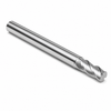 3/8" Spoon Cutter - Center Cut. Single End with 38 Degree Helix. Shank OD 3/8" - LOC 1/2" - OAL 2-1/2" - Corner Radius 0.030" - 3 Flutes for Aluminum & non-ferrous machining. ZrN Coated — HTC Mfg.