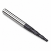 3/16" End Mill Single End Square. Tapered Mill. Shank OD 1/4" - LOC 1-1/4" OAL 3" - 3 Flutes AlTiN Coated — HTC Mfg.