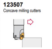 1" ENDMILL CUTTER, POSITIVE 45° EXACT ANGLE, 1.5" RELIEF LENGTH, 6" OAL, WITH 2 POCKETS