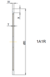 1A1R 150x1,2x7 T=1 Bore 31.75 Grit B151 Concentration WD100 Bond CNC2