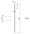 1A1R 150x1.2x5 T = 1 Bore 20 Grit D151 Concentration WN100 Bond DRY7 SCTools