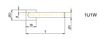 1U1W 3x5x0.2 T = 60 Shank = 3 Grit D76 Electroplated Concentration S200   SCTools