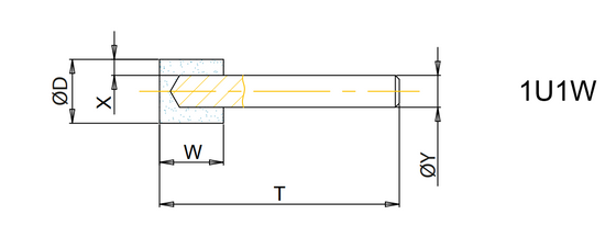 1U1W 2x5x0.2 T=55 Shank 3 Grit D76 Electroplated S200 SCTools