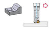 1" ENDMILL CUTTER, POSITIVE 90° EXACT ANGLE, 2" RELIEF LENGTH, 6" OAL, WITH 2 POCKETS