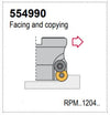 1.5" Shell Mill Cutter, Positive, 90° Exact Angle, D = 1.5"  H = 1.75" d = 0.5" with 3 Pockets