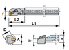 A24U-MTFN L 4 - 90° Side & End Cutting Edge Angle