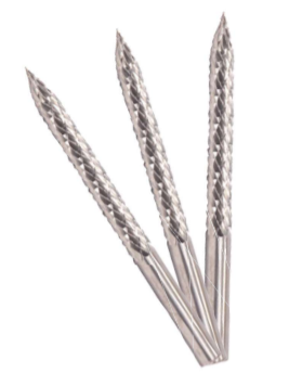 3/16" Carbide Tire Burrs Set (3 Pieces per Set). Cutting Length 2" Shank OD 3/16" OAL 3" - Uncoated