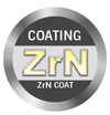 3/4" Spoon Cutter - Center Cut. Single End with 45 Degree Helix. Shank OD 3/4" - LOC 1" - OAL 4" - 2 Flutes for Aluminum & non-ferrous machining. ZrN Coated