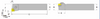 MCLNR 10-3A Tool Holder -5 End Cutting Edge Angle for Negative 80 Diamond CNM_ Inserts
