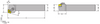 MCRNR 24-5E Tool Holder 15 Side Cutting Edge Angle for Negative 80 Diamond CNM_Inserts