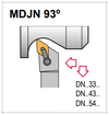 MDJN L 12-4B Tool Holder 75° End Cutting Edge Angle CN__43__ Insert