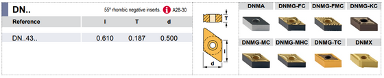 MDQN L 16-4D Tool Holder 107°30' End Cutting Edge Angle CN__43__ Insert