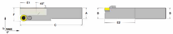 MRGOL 85-4D Tool Holder Profiling Plunging & Turning for Positive Round RCM_Inserts