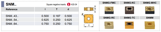 MSKN R 16-4D Tool Holder 75° End Cutting Edge Angle SNM__43__ Insert