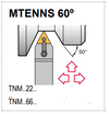 MTEN NS 16-4D Tool Holder 60° End Cutting Edge Angle TNM__43__ Insert