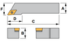 SDJC L 102 Tool Holder 93° End Cutting Edge Angle DC__21.5__ Insert